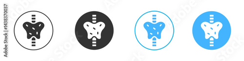 Pelvis icon simple flat vector icon pack
