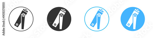 Nail clippers icon simple flat vector icon pack