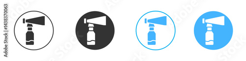 Air horn icon simple flat vector icon pack