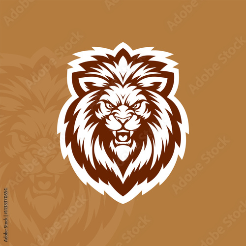 Lion illustration mascot design esport