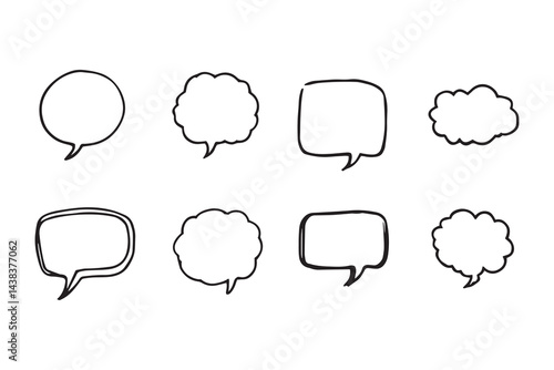 Speech bubble line art