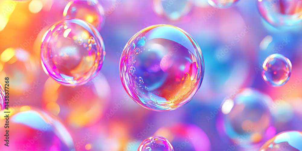 Glossy Colorful Bubble-Like Abstract Pattern with Smooth Gradients Creating a Vibrant and Dynamic Background Glossy Colorful Bubble-Like Abstract Pattern with Smooth Gradients Creating a Vibrant and Dynamic Background