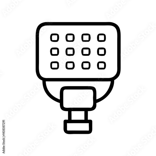 LED floodlight icon on a white background