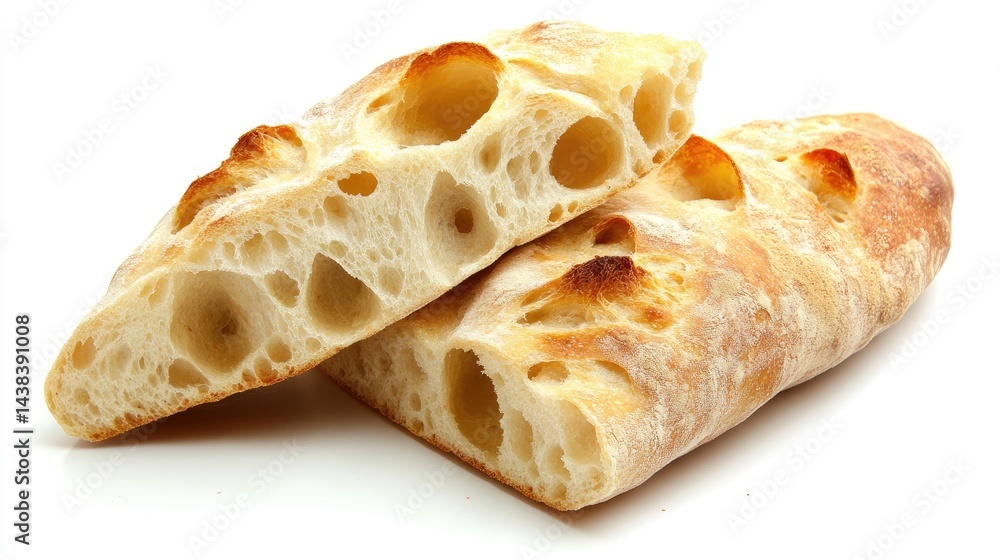 Fresh Artisan Bread Loaf with Crusty Exterior and Soft Inside Fresh Artisan Bread Loaf with Crusty Exterior and Soft Inside