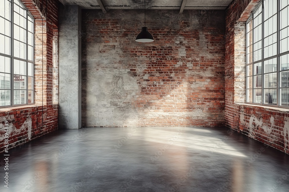 Industrial loft interior