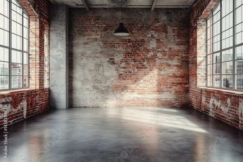 Obraz na płótnie Industrial loft interior w salonie