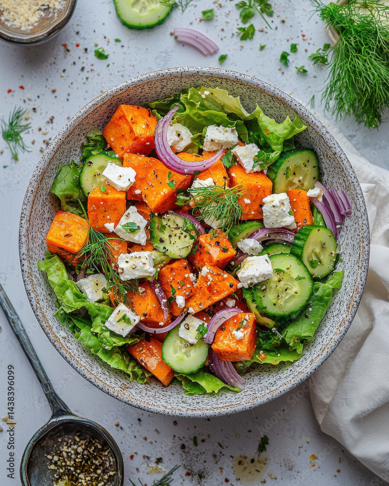 Vibrant Sweet Potato and Cucumber Salad Vibrant Sweet Potato and Cucumber Salad