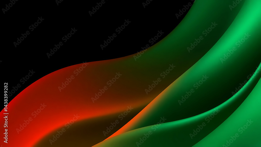Obraz premium Vibrant Abstract Art Background: A Dynamic Colorful Flow with Smooth Fluid Design