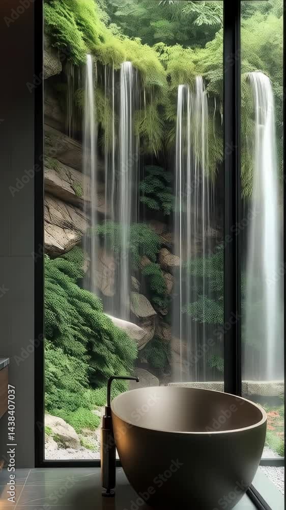 Explore a stunning bathroom with a chic vanity, sleek tub, and amazing views—ideal for relaxation and inspiration Explore a stunning bathroom with a chic vanity, sleek tub, and amazing views—ideal for relaxation and inspiration