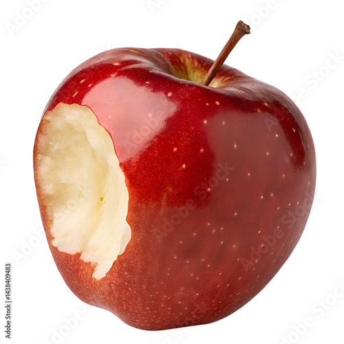 red apple Isolated on transparent background