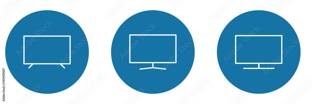Tv icon set. television icon vector . Tv icon set. television icon vector .