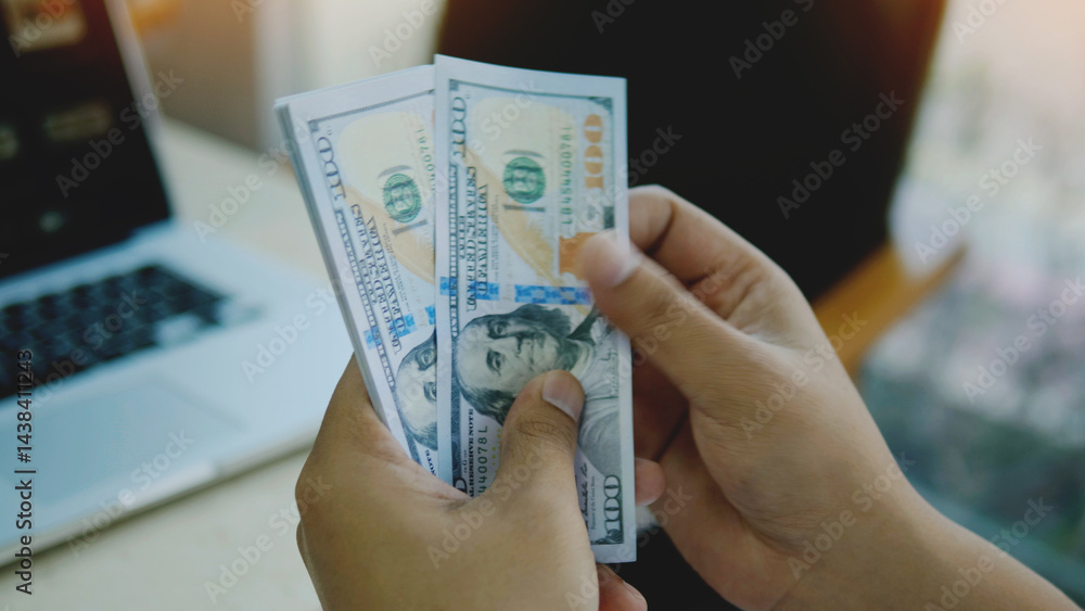 Dollar Currency Financial Planning and Financial Investment Income from Working to Earn Money