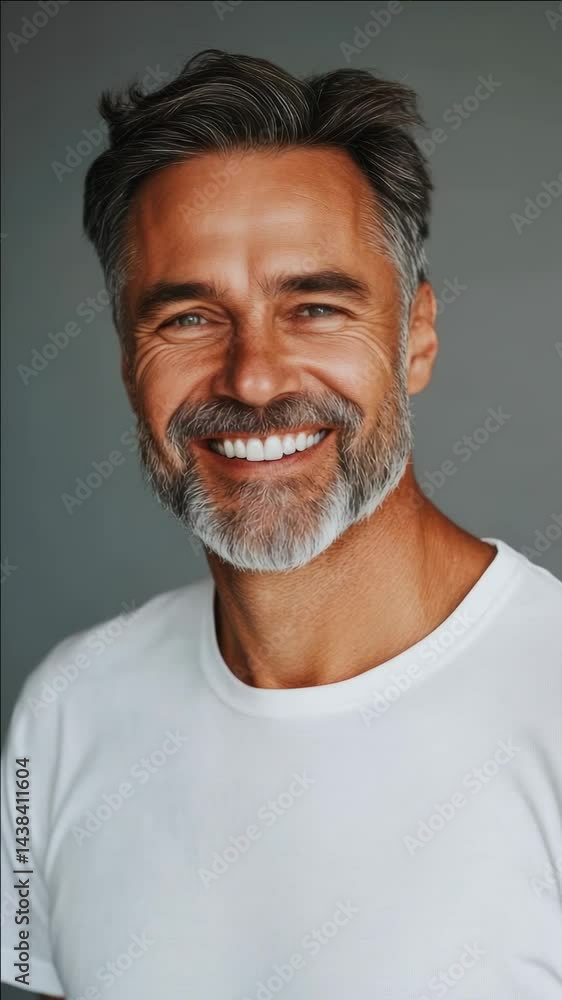 A middle-aged man with a beard and shaved head smiling warmly, exuding confidence and approachability. A middle-aged man with a beard and shaved head smiling warmly, exuding confidence and approachability.