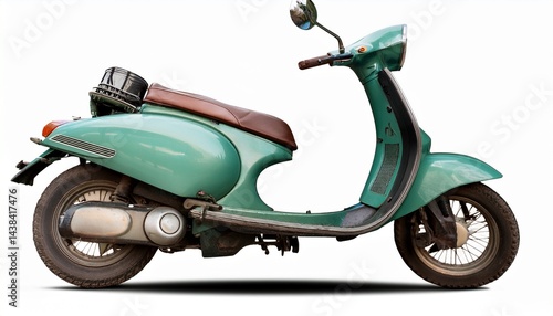 old scooter isolated