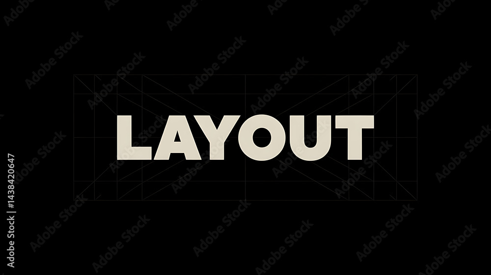 Fototapeta premium Modern Minimalist Design Layout: Creative Text and Typography for Branding and Advertising, layout
