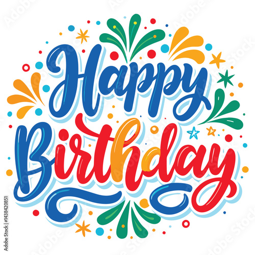 Colorful Happy Birthday Greeting