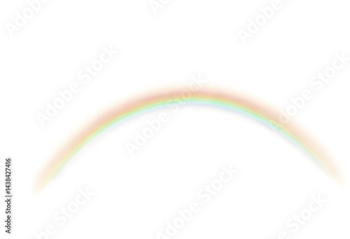 rainbow on white background , shine curve rainbow