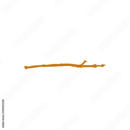 Cartoon wooden twig