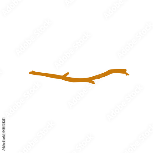 Cartoon wooden twig