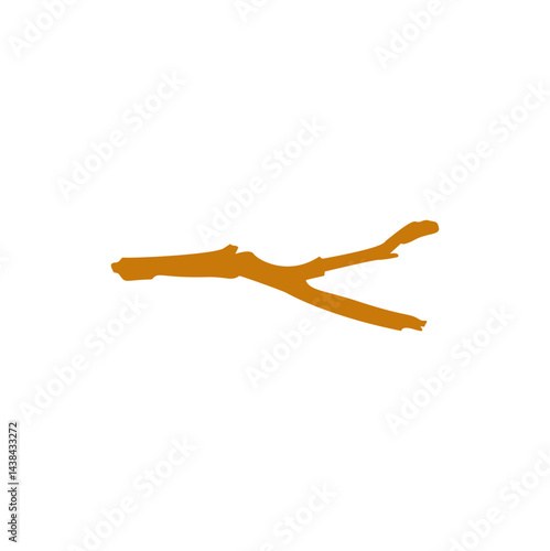 Cartoon wooden twig