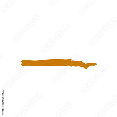 Cartoon wooden twig
