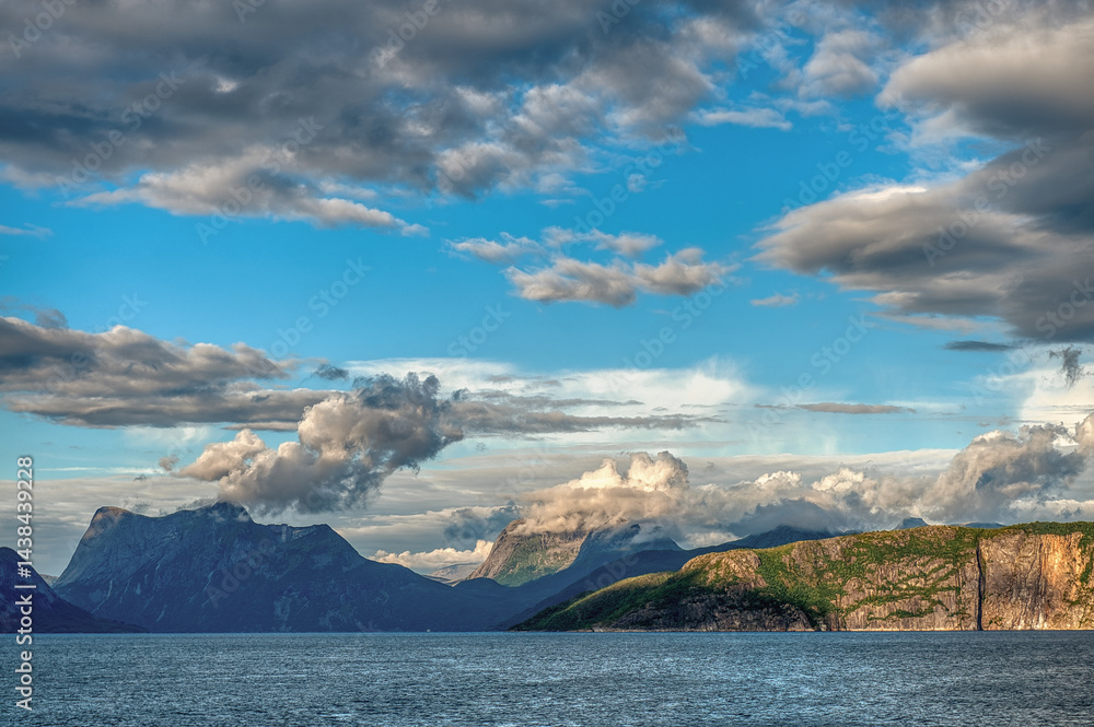 The beautiful landscapes of Storjord, Norland, Norway