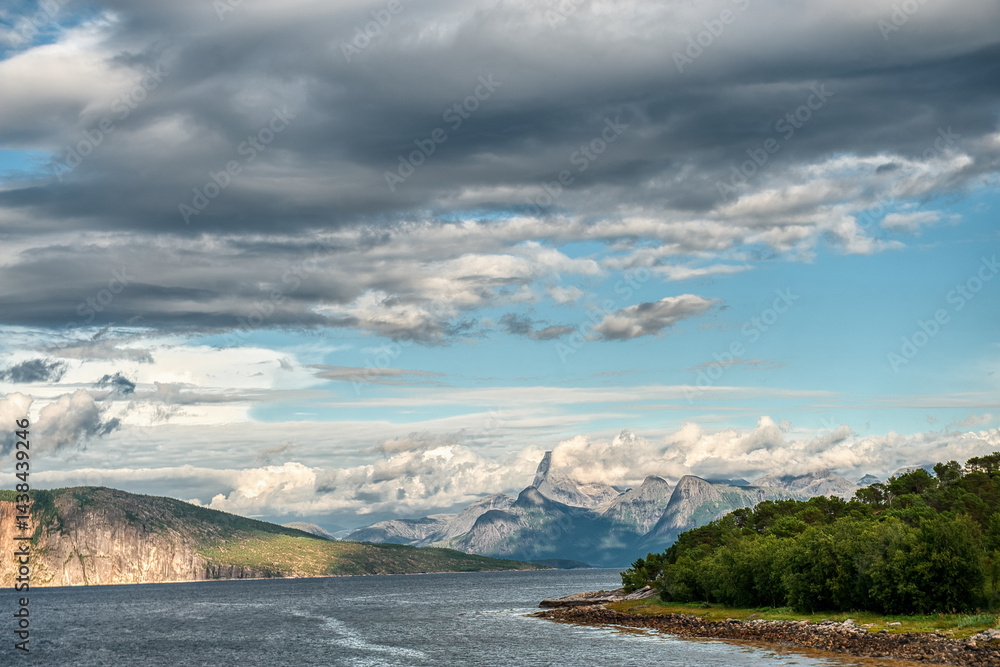 The beautiful landscapes of Storjord, Norland, Norway