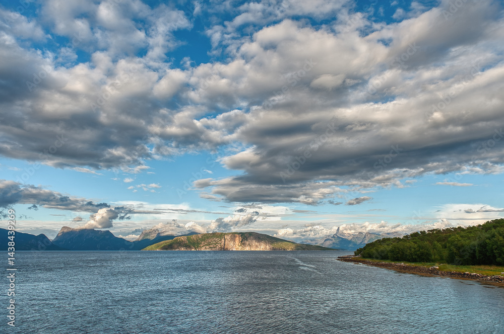 The beautiful landscapes of Storjord, Norland, Norway