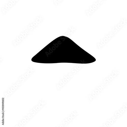 Dirt mound silhouette 