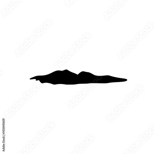 Dirt mound silhouette 