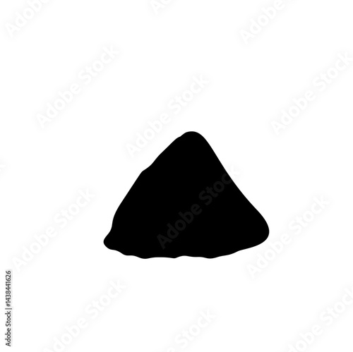 Dirt mound silhouette 