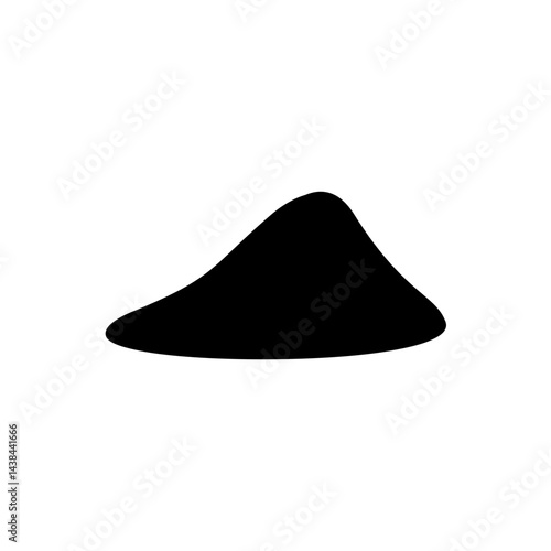 Dirt mound silhouette 