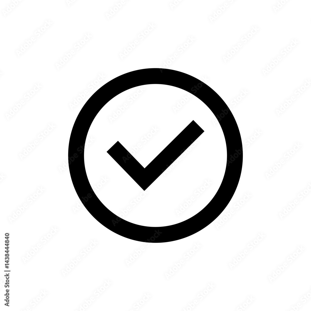 Check Mark Icon Vector | Tick, Confirm, Approve Symbol. Check Mark Icon Vector | Tick, Confirm, Approve Symbol.