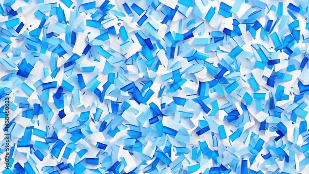 Blue Confetti Blizzard: Celebration Background Texture Blue Confetti Blizzard: Celebration Background Texture