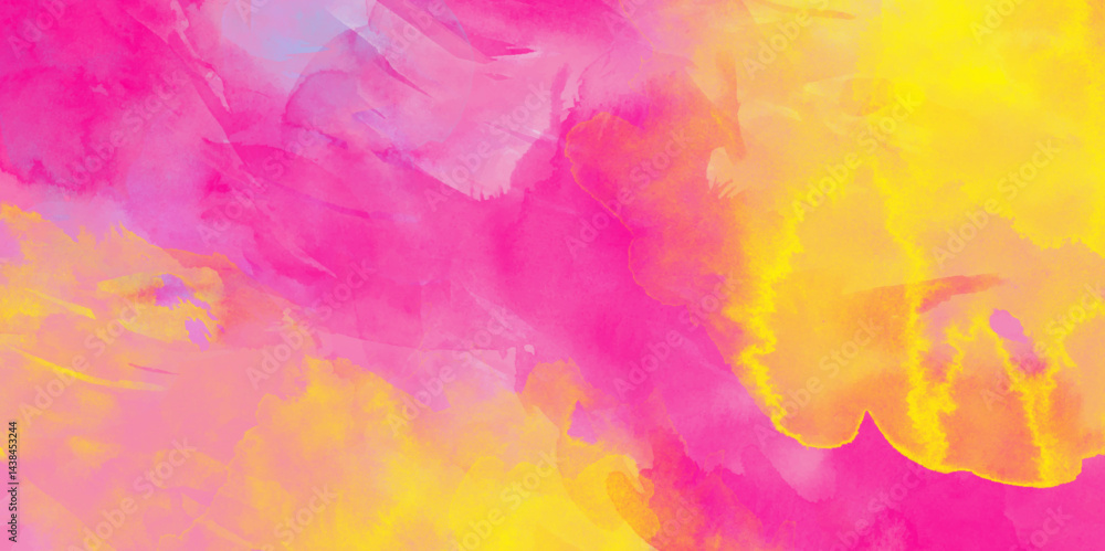 Fototapeta premium Vibrant Painted Splatters and Abstract Watercolour Textured Background. Vibrant Painted Splatters and Abstract Watercolour Textured Background. Contemporary wallpaper.