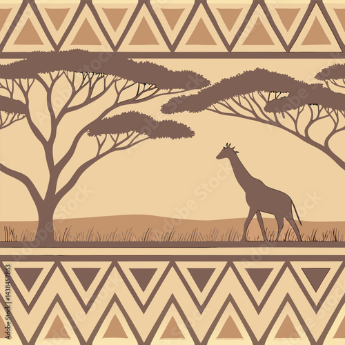 Inspired by African tribal textiles 