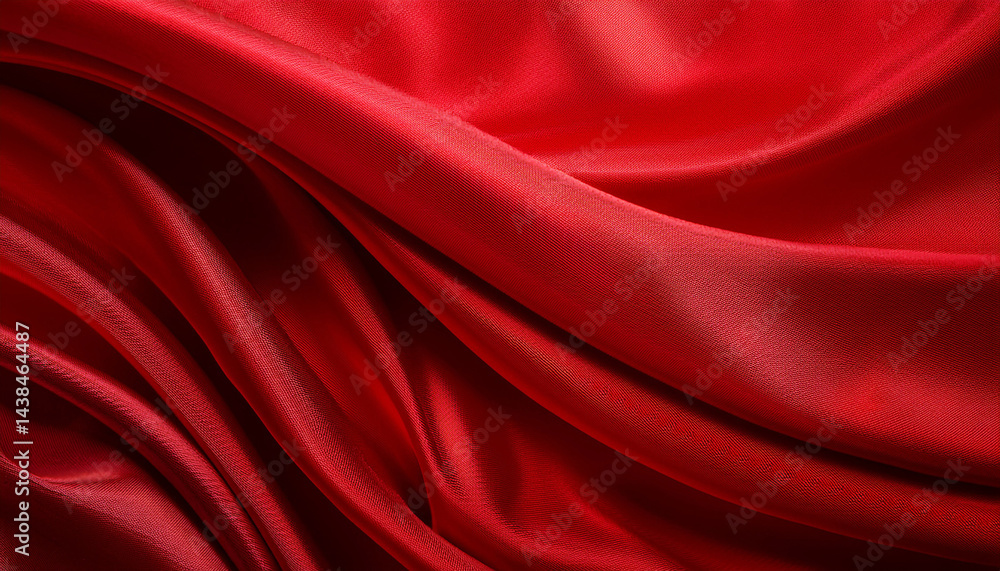 Obraz premium abstract red fabric waves elegant background