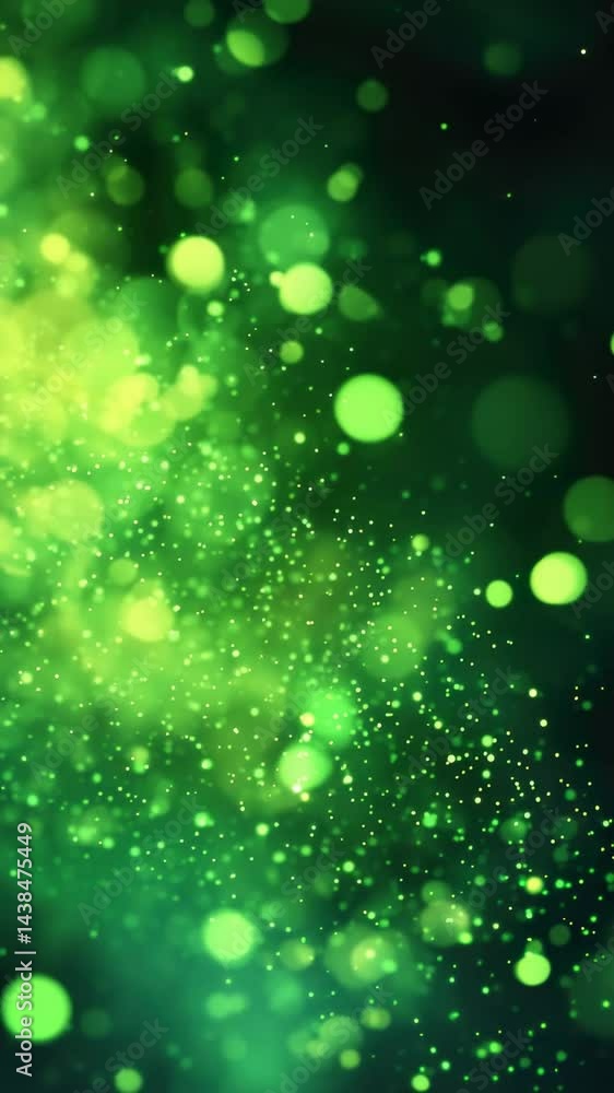 Vivid green particles suspended in dark space, possibly representing an explosive or energetic event in the cosmos. Vivid green particles suspended in dark space, possibly representing an explosive or energetic event in the cosmos.