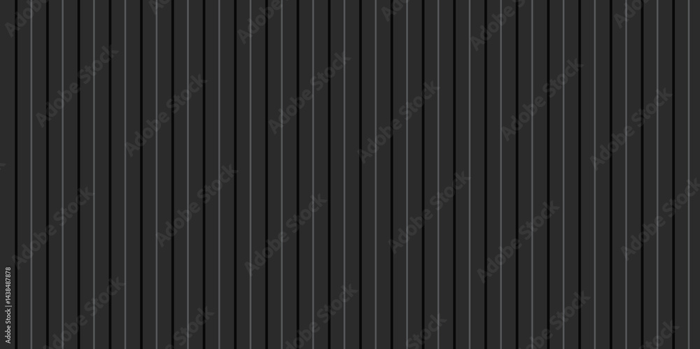 Obraz premium Black Corrugated metal background and texture surface.