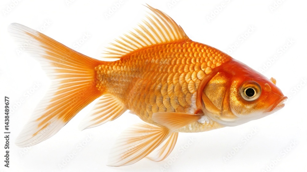goldfish isolated on white background goldfish isolated on white background