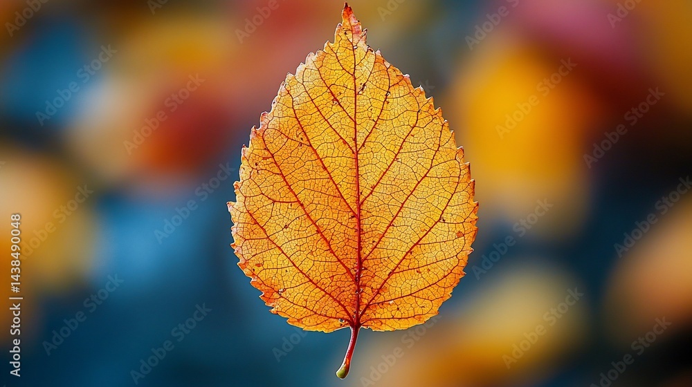 Autumn leaf, vibrant colors, blurred background, nature photography, website banner Autumn leaf, vibrant colors, blurred background, nature photography, website banner