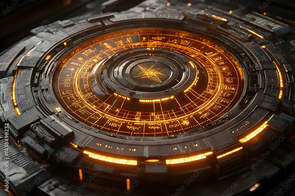 Obraz premium Futuristic technological device