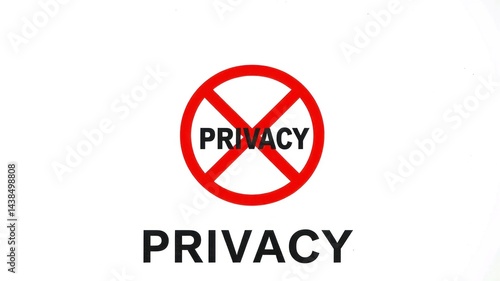 Prohibition Sign for Privacy Breach with Red Circle and Line Free Download Prohibition Sign for Privacy Breach with Red Circle and Line - GFXLoad
