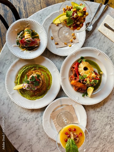 caribbean Feast in a table