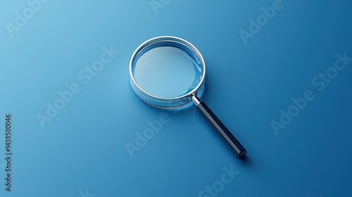 Wallpaper Mural Magnifying glass on blue background (1) Torontodigital.ca