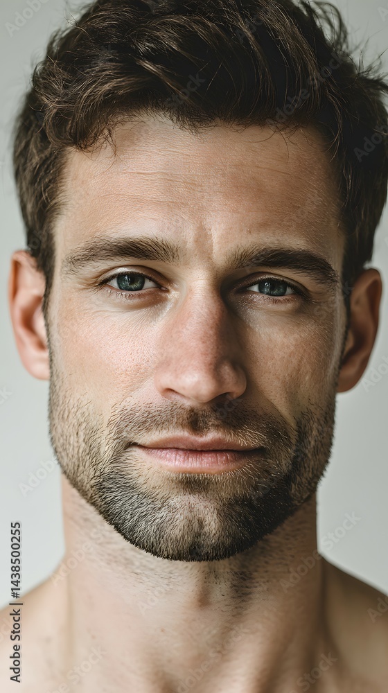 Obraz premium Beauty portrait of model man