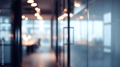 Wallpaper Mural Office ambiance modern workspace blurred interior calm environment professional viewpoint Torontodigital.ca