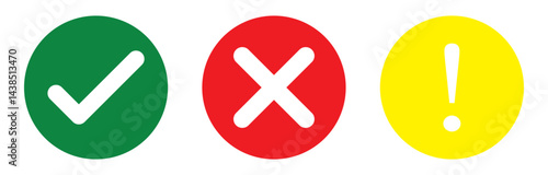 Approval rejection warning icons