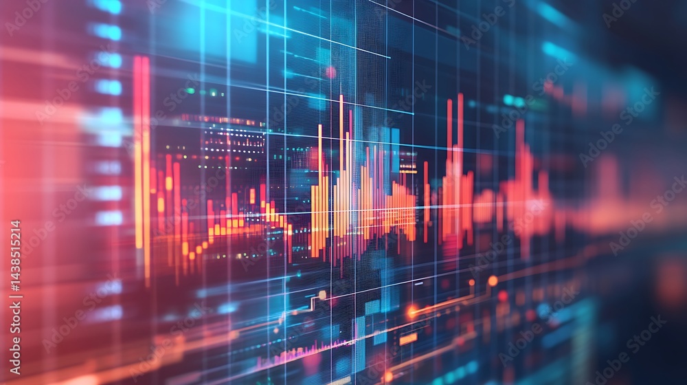 City skyline with financial graphs and digital data visualization high resolution picture City skyline with financial graphs and digital data visualization high resolution picture