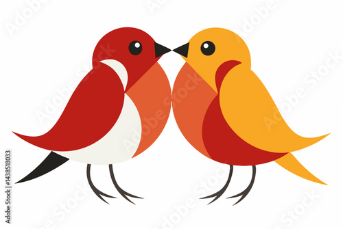 two birds on a branch